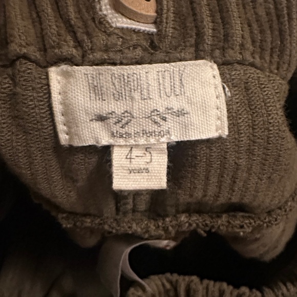 Kids Tan Corduroy Shorts - Picture 2 of 5